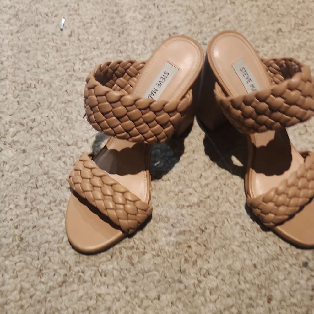 Steve Madden Women's Brown Woven Heels 7.5 M